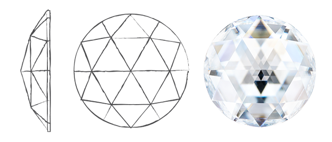 illustration of rose cut