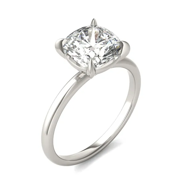 3.00 CTW Cushion HOLYCOME Lab Grown Diamond Ring 18K White Gold