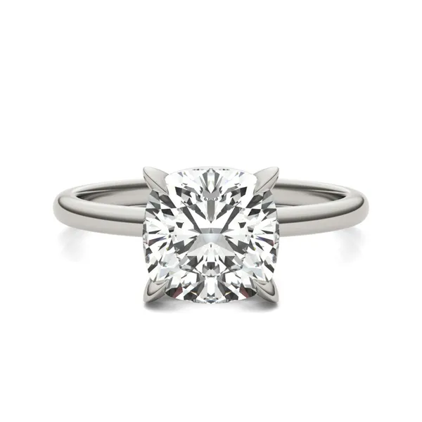 3.00 CTW Cushion HOLYCOME Lab Grown Diamond Ring 18K White Gold