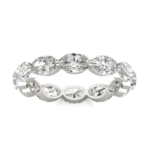 Oval Single Prong Eternity Band image, Oval Single Prong Eternity Band