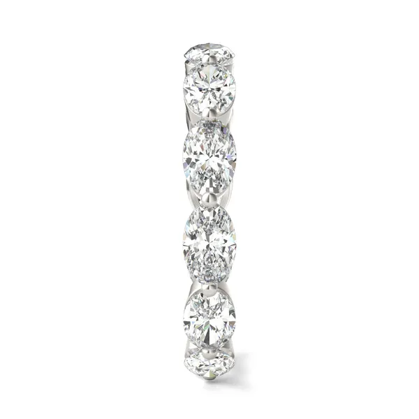 Oval Single Prong Eternity Band