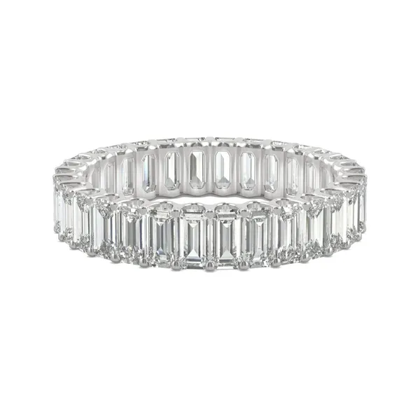 Emerald Trellis Eternity Band