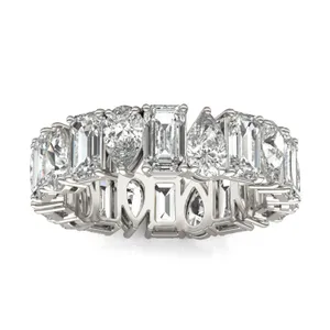 Pear and Emerald Waltz Eternity Band image, Pear and Emerald Waltz Eternity Band