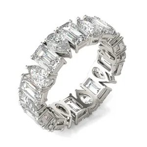Pear and Emerald Waltz Eternity Band image, Pear and Emerald Waltz Eternity Band