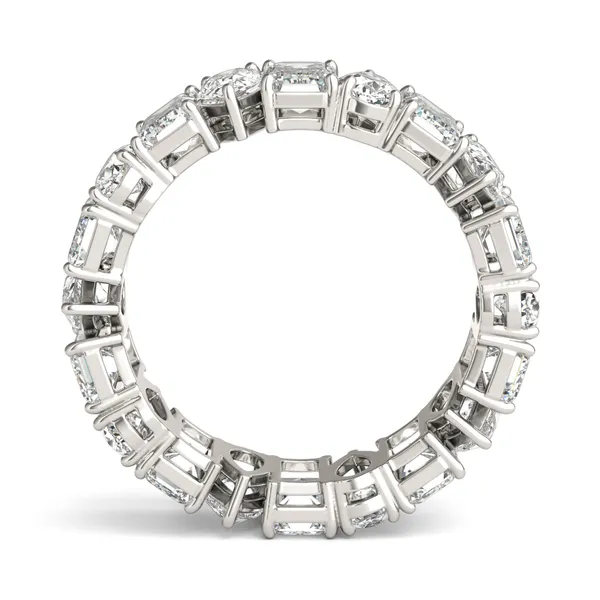 Pear and Emerald Waltz Eternity Band