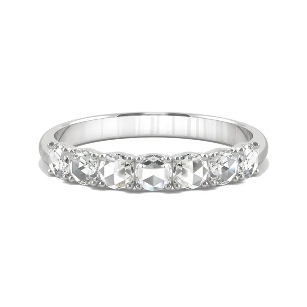 Round Rose Seven-Stone Anniversary Band