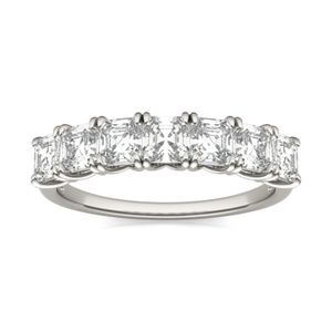 Asscher Claw Prong Trellis Anniversary Band image, Asscher Claw Prong Trellis Anniversary Band