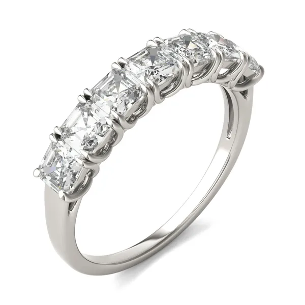 Asscher Claw Prong Trellis Anniversary Band image, Asscher Claw Prong Trellis Anniversary Band
