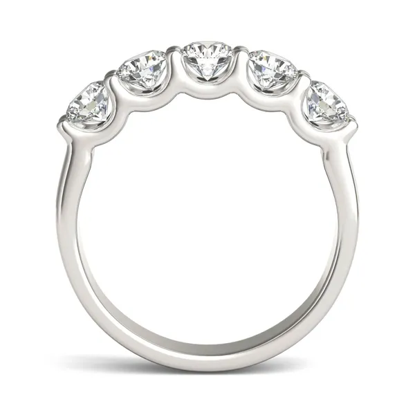 Round Brilliant Cinque Anniversary Band