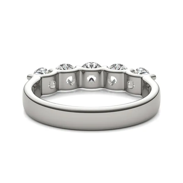 Round Brilliant Cinque Anniversary Band