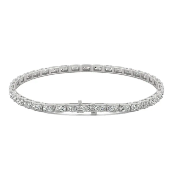 Petite Milgrain Tennis Bracelet