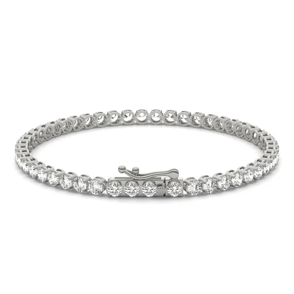 Four-Prong Basket Tennis Bracelet