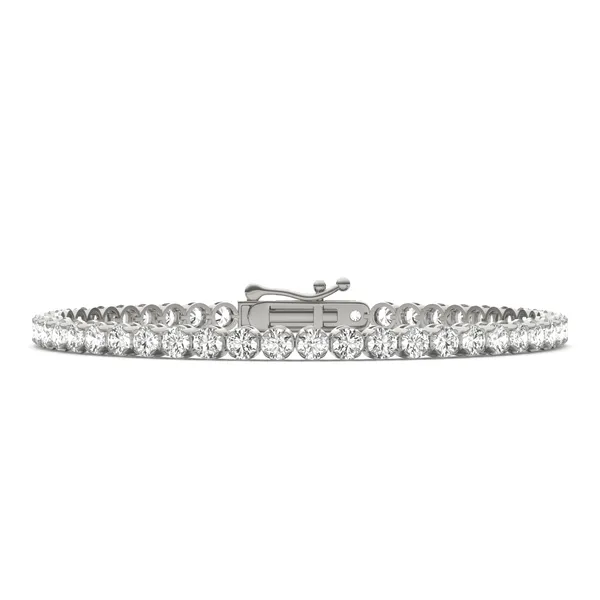 Four-Prong Basket Tennis Bracelet