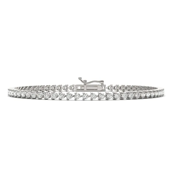 Three-Prong Basket Tennis Bracelet