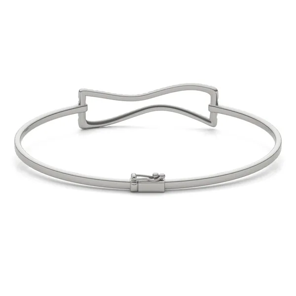 Wavy Frame Bangle Bracelet
