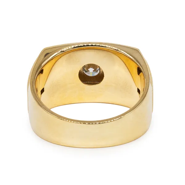 3.14 CTW Three-Stone Accented Men's Ring
