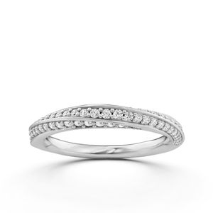 Spiral Twist Round Wedding Band
