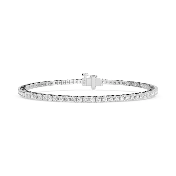 Four Prong Round Tennis Bracelet