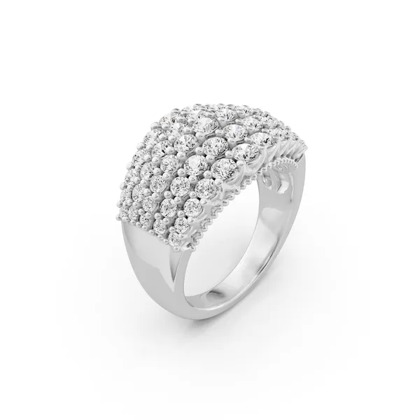 Graduated Dome Round Fashion Band