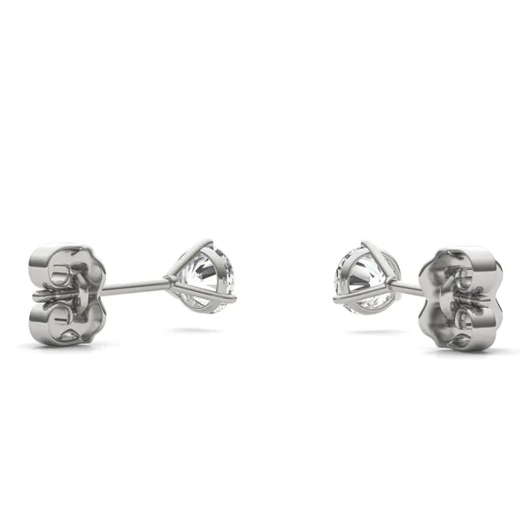 Round Brilliant Three-Prong Martini Stud