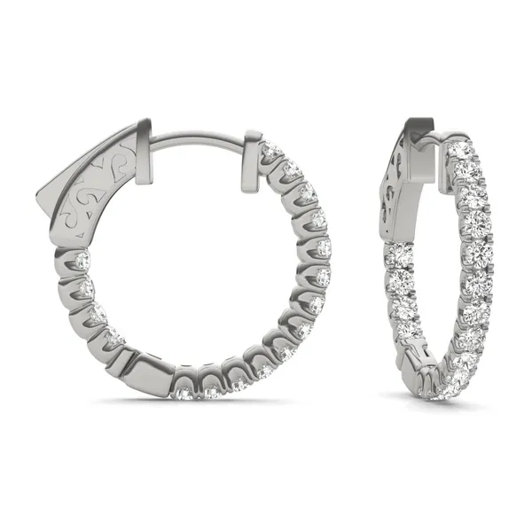 Inside Out Hoop Earrings (5/8 ct. tw.)