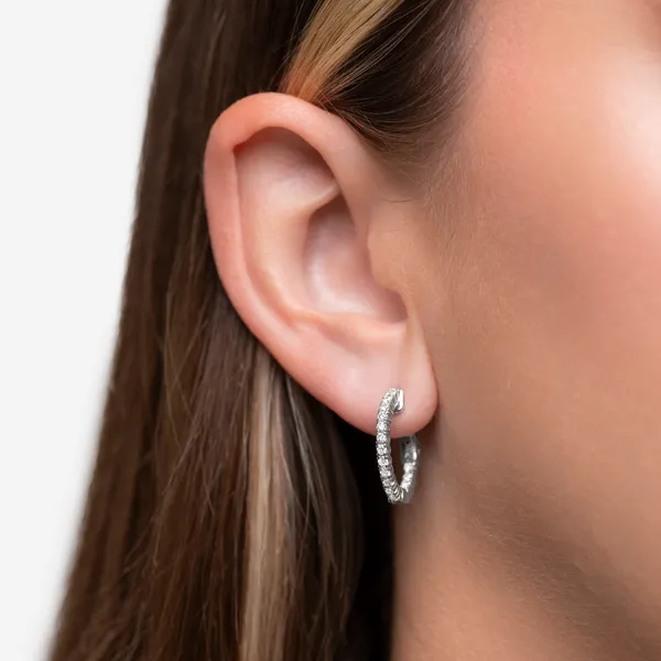 Inside Out Hoop Earrings (5/8 ct. tw.)
