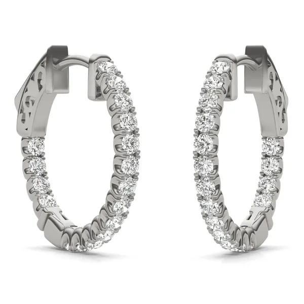 Inside Out Hoop Earrings (5/8 ct. tw.)