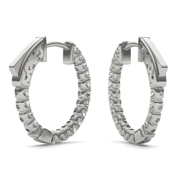 Inside Out Hoop Earrings (5/8 ct. tw.)