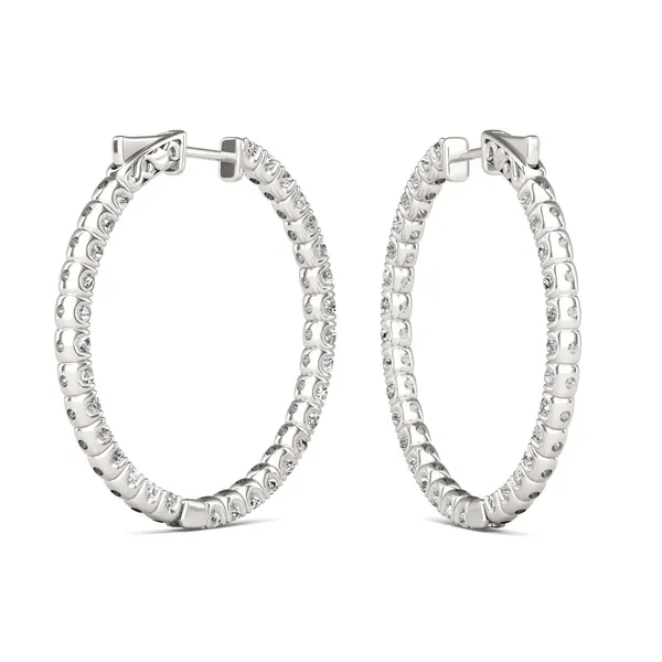Inside Out Hoop Earrings (3 3/4 ct. tw. DEW)