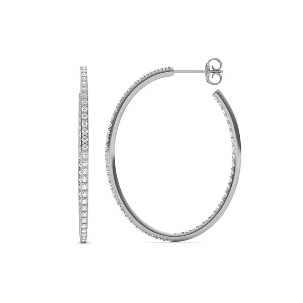 Airy Oval Hoop Earrings (1 1/2 ct. tw.)