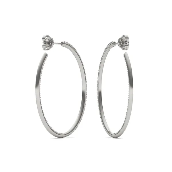 Airy Oval Hoop Earrings (1 1/2 ct. tw.)
