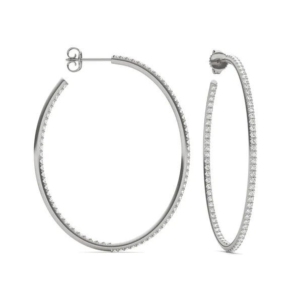 Airy Oval Hoop Earrings (1 1/2 ct. tw.)