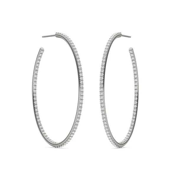 Airy Oval Hoop Earrings (1 1/2 ct. tw.)