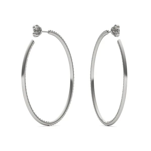 Airy Oval Hoop Earrings (1 1/2 ct. tw.)