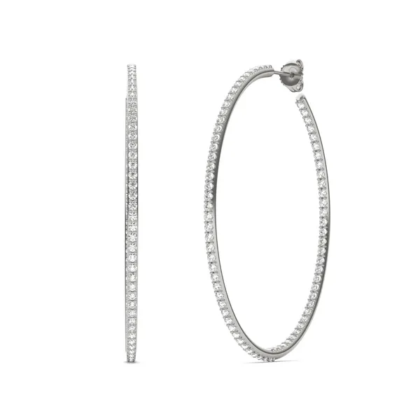 Airy Oval Hoop Earrings (1 7/8 ct. tw.)