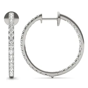 Tennis Hoop Earrings