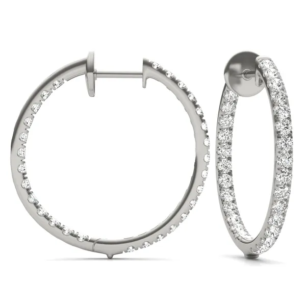 Tennis Hoop Earrings