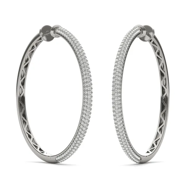 Supreme Pavé Hoop Earrings