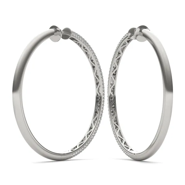 Supreme Pavé Hoop Earrings