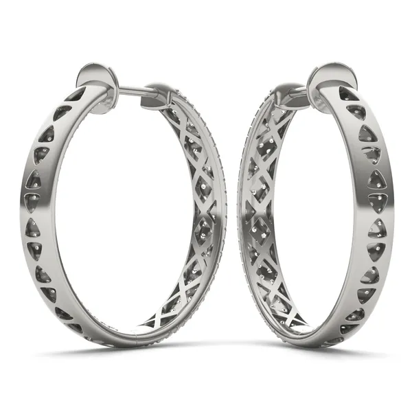 Stardust Three Row Hoop Earrings