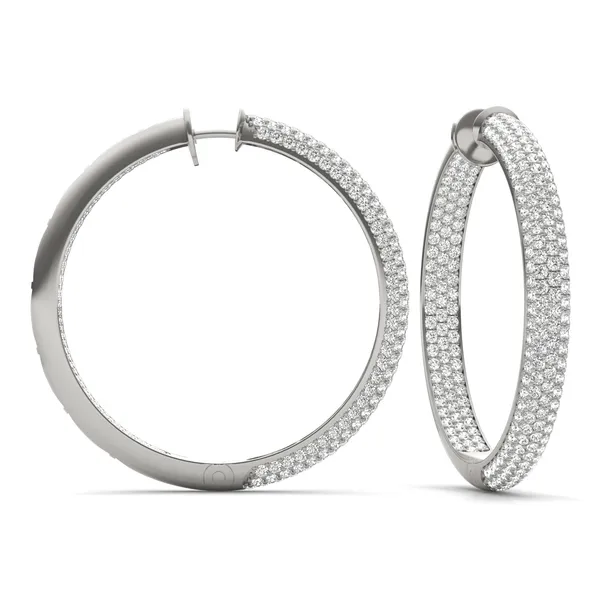 Pavé Tube Hoop Earrings (5 1/5 ct. tw.)