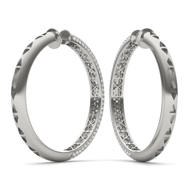 Pavé Tube Hoop Earrings (5 1/5 ct. tw.)