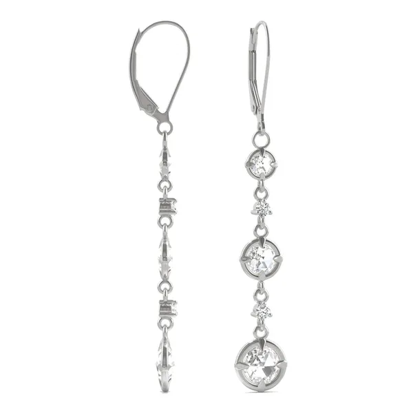 Triple Tier Drop Earrings