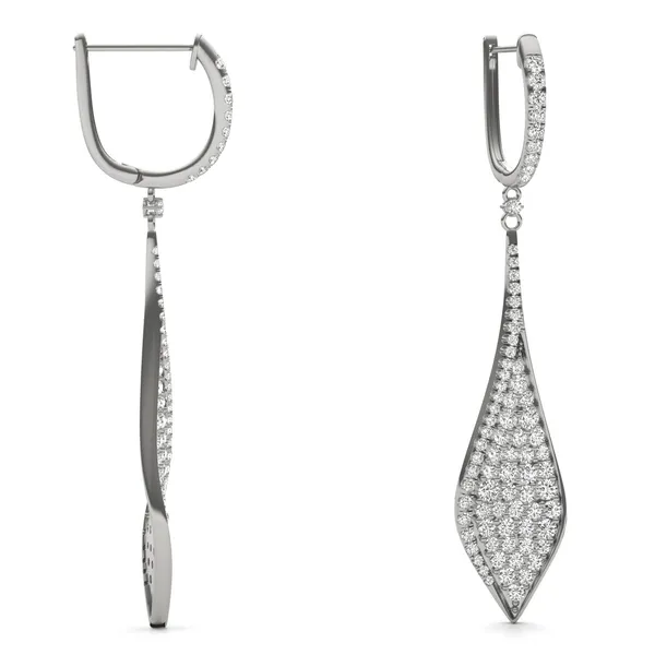 Deco Pavé Drop Earrings