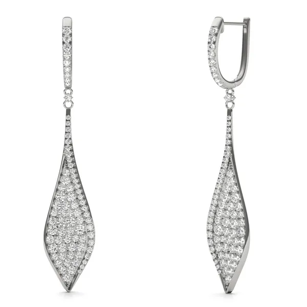Deco Pavé Drop Earrings