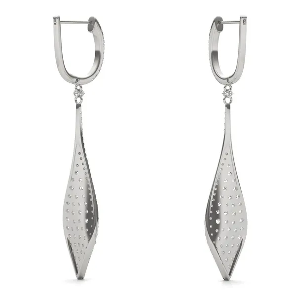 Deco Pavé Drop Earrings