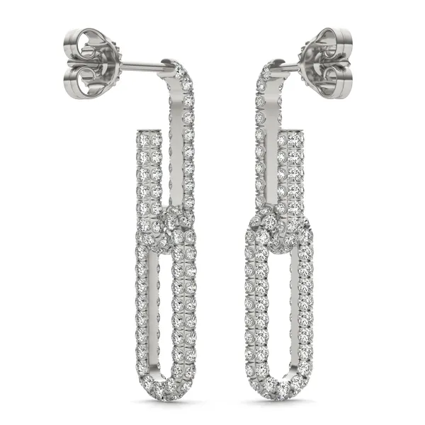 Pavé Paperclip Drop Earrings (1 1/3 ct. tw.)