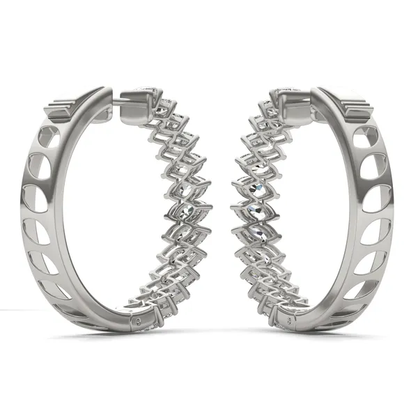 Asymmetrical Couture Hoop Earrings