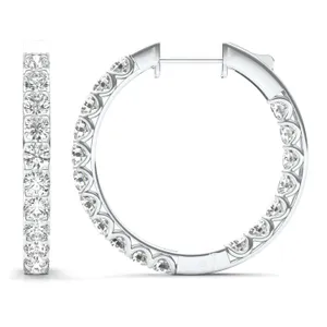 Bold Jenna Round Hoop Earrings image, 