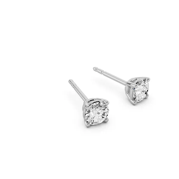 Four Prong Classic Round Stud Earrings